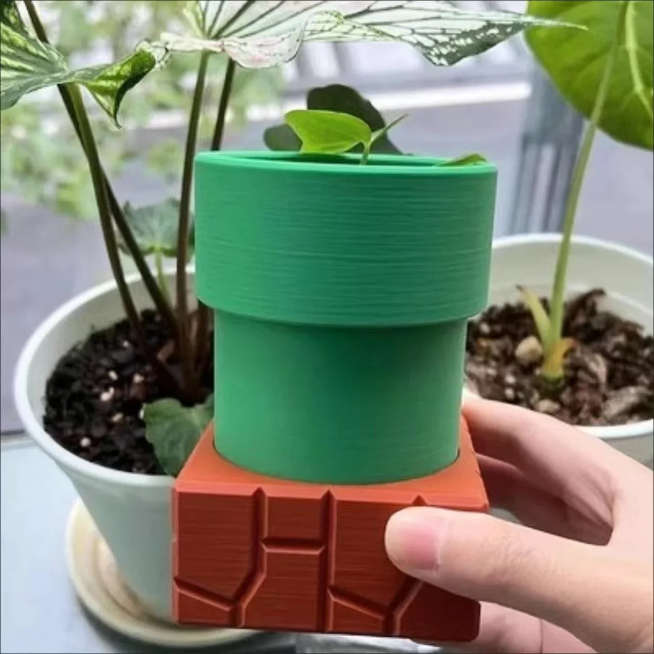 Water Pipe Cannibal Flower Pot - Snake Plant Ceramic 评论和价格