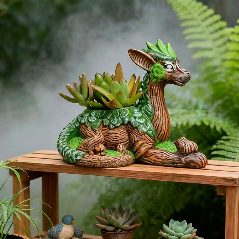 Creative Dragon Tree Flower Po - Snake Plant Ceramic 评论和价格