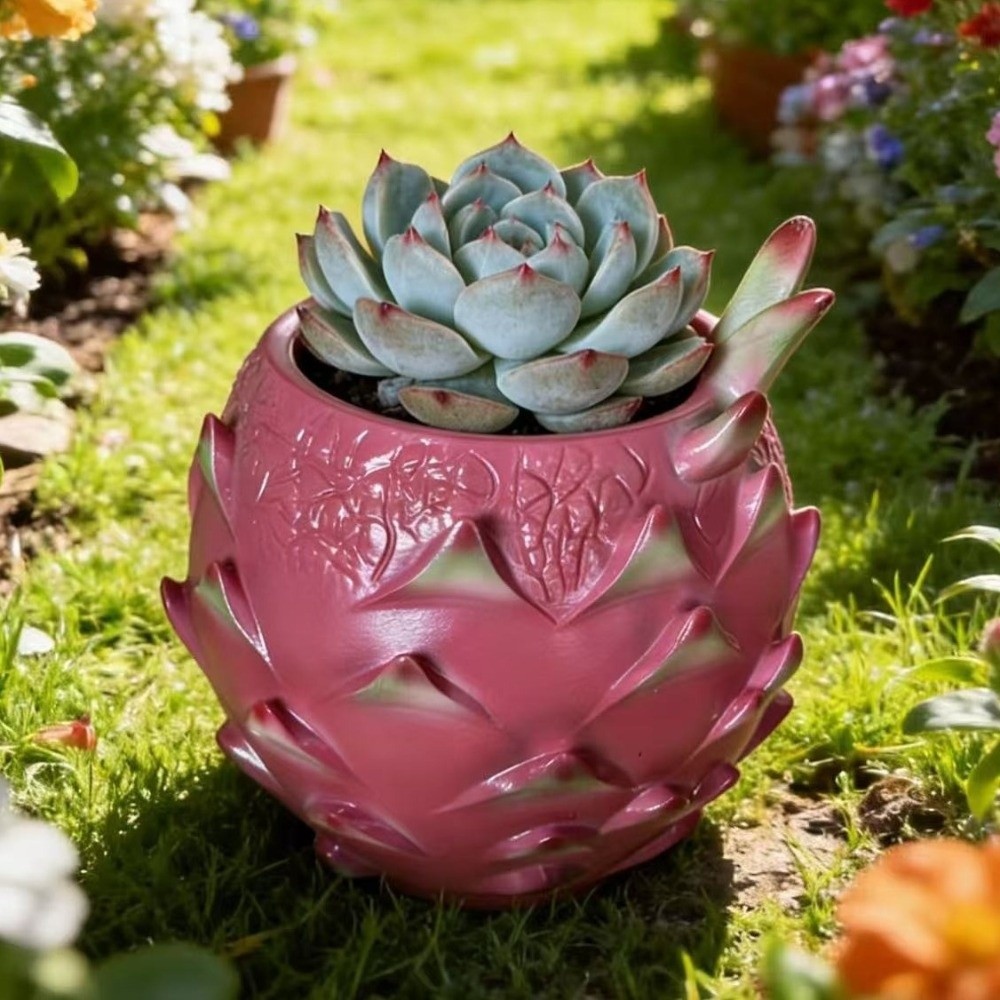 Creative Resin Dragon Fruit Pl - Snake Plant Ceramic 评论和价格