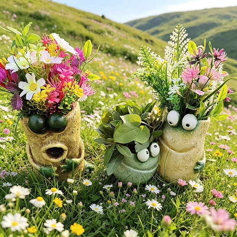 Resin Frog Planter with Draina - Snake Plant Ceramic 评论和价格