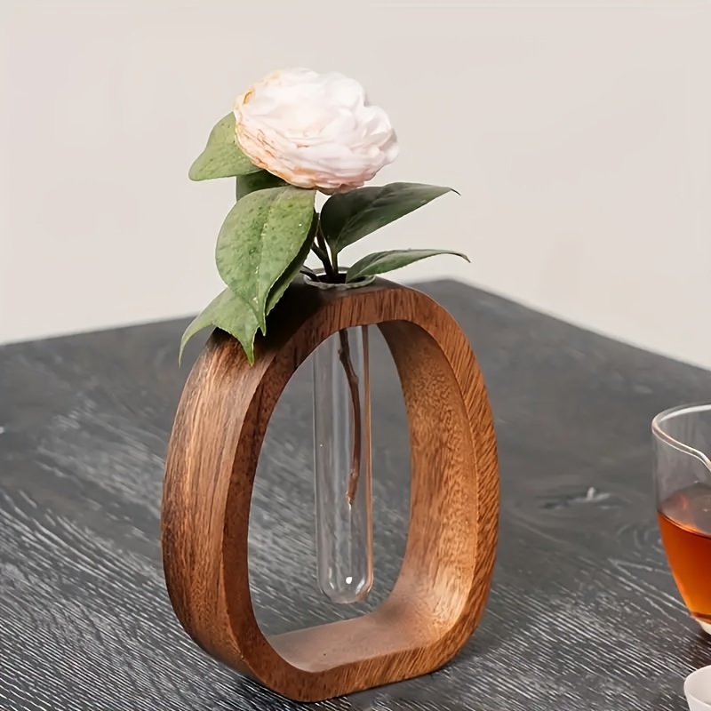 1pc Walnut Solid Wood Flower S - Snake Plant Ceramic 评论和价格