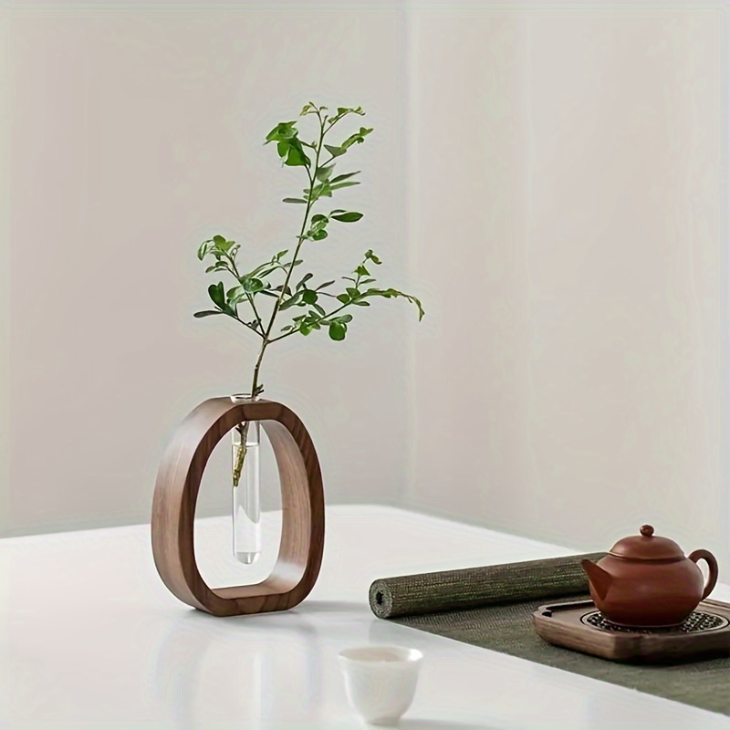1pc Walnut Solid Wood Flower S - Snake Plant Ceramic 评论和价格