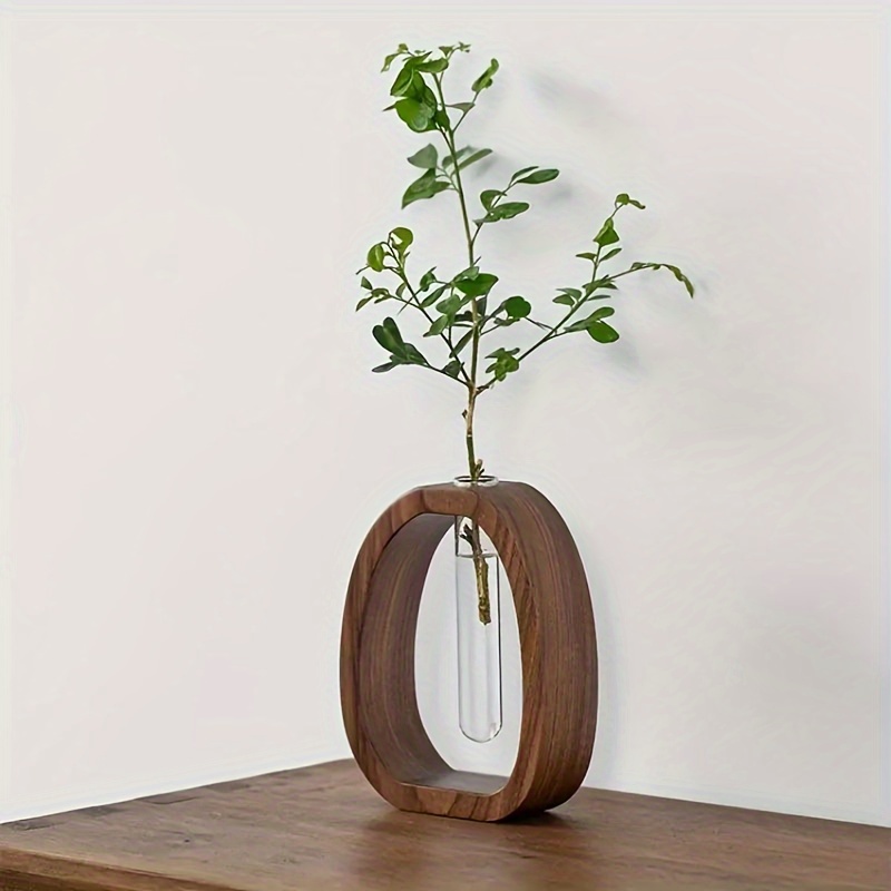 1pc Walnut Solid Wood Flower S - Snake Plant Ceramic 评论和价格