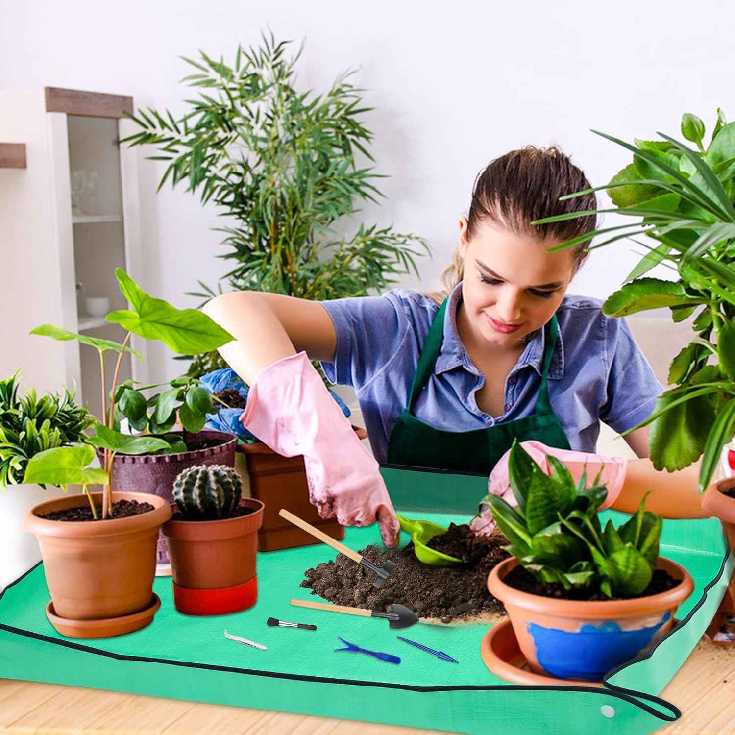 Thickened Waterproof Mats Gard - Snake Plant Ceramic 评论和价格