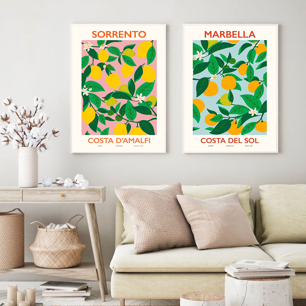 Fruit Lemon Orange Prints Post - Plant Jackfruit 评论和价格