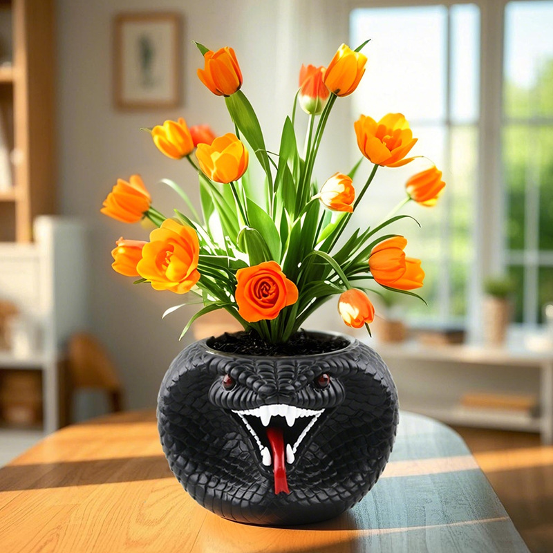 Creative Resin Flower Pot - Ti - Snake Plant Ceramic 评论和价格