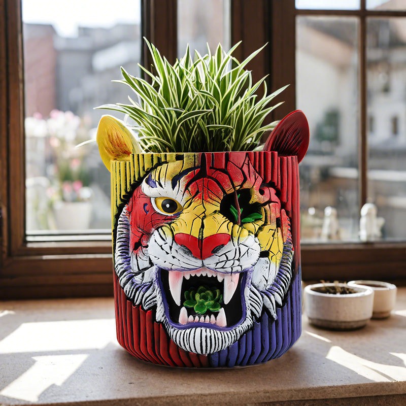 Creative Resin Flower Pot - Ti - Snake Plant Ceramic 评论和价格